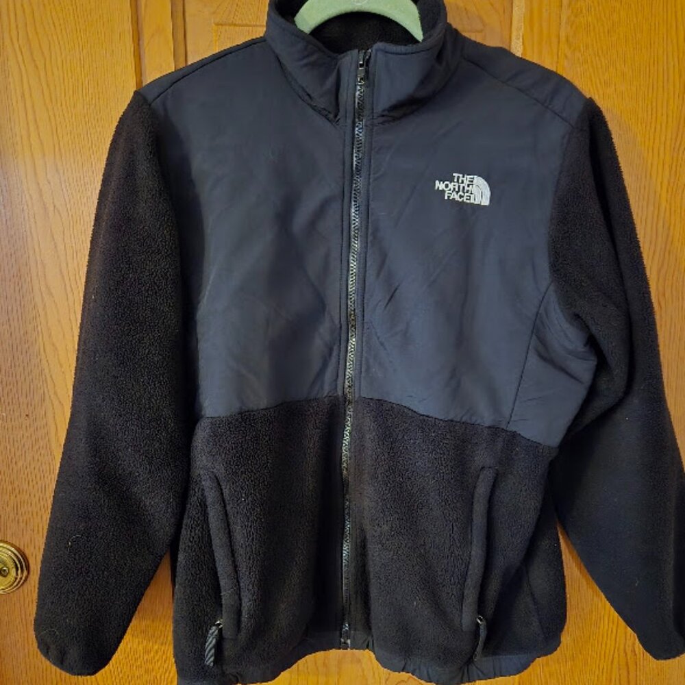 The North Face Girls XL black Denali Polartec fleece full zip Gorpcore